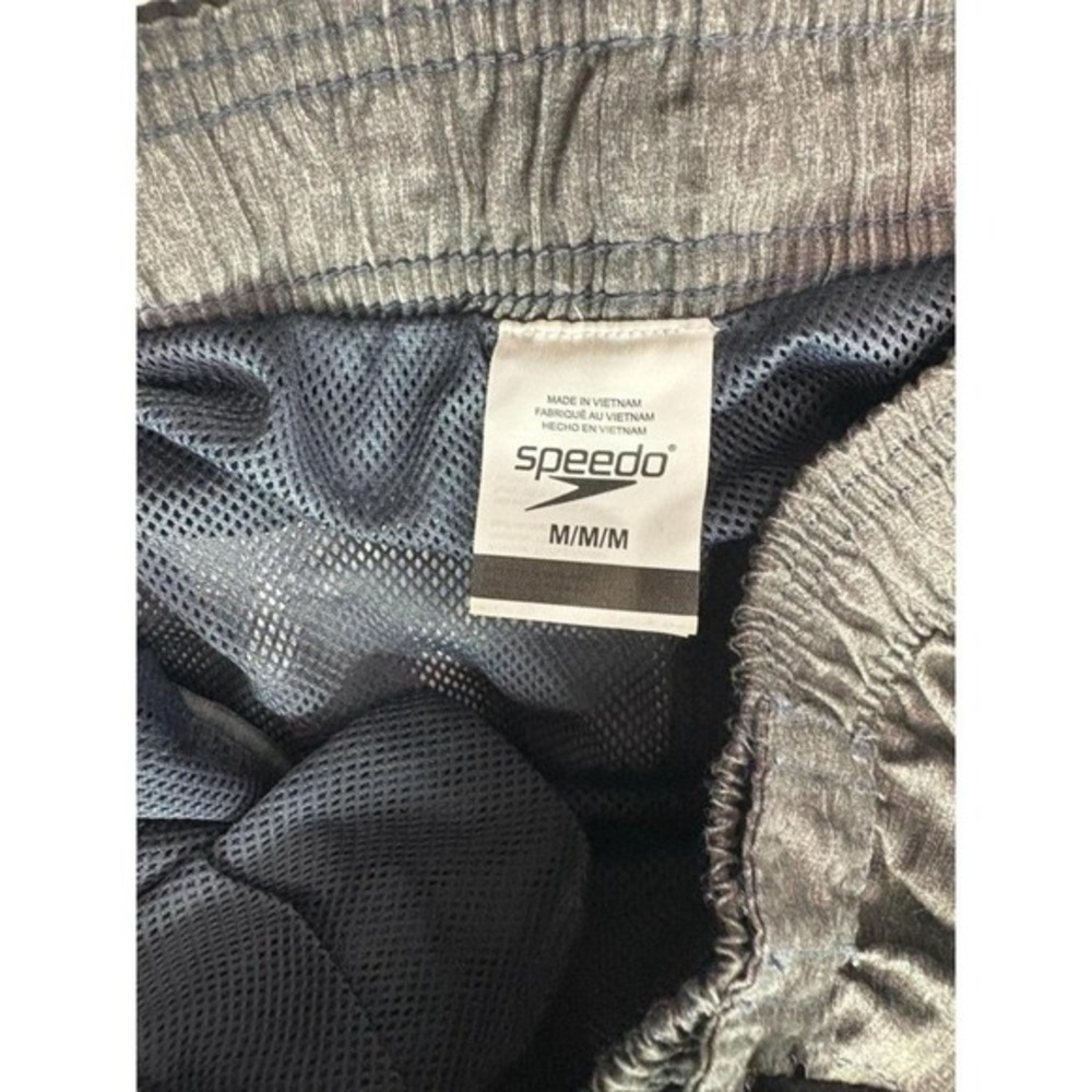 Black and grey Speedo men's swim trunks size medium - Picture 6 of 7